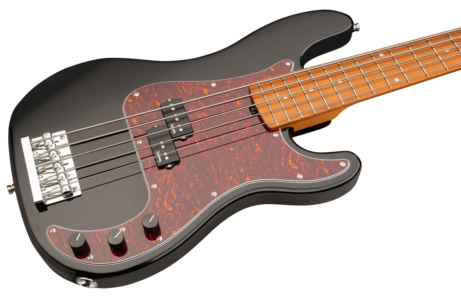 MetroExpress Ultra Vintage P Bass 5-String Solid Black High Polish